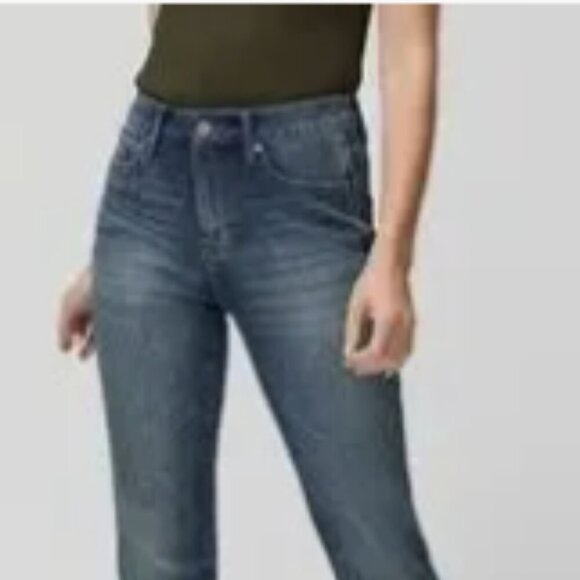 White House Black Market WHBM High-Rise Sculpt Straight Crop Jeans OS - Picture 3 of 16